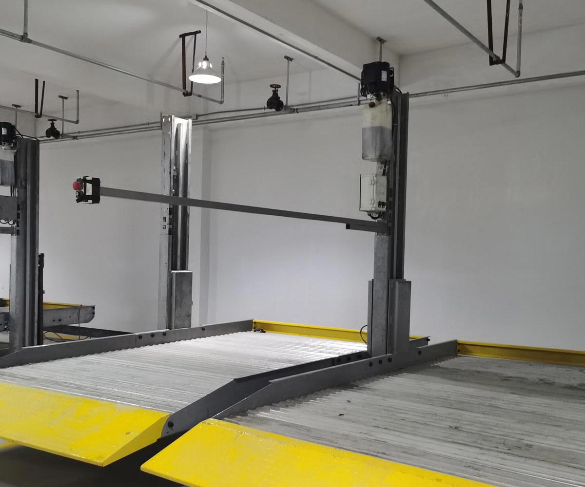 2层简易升降机械立体车库安装