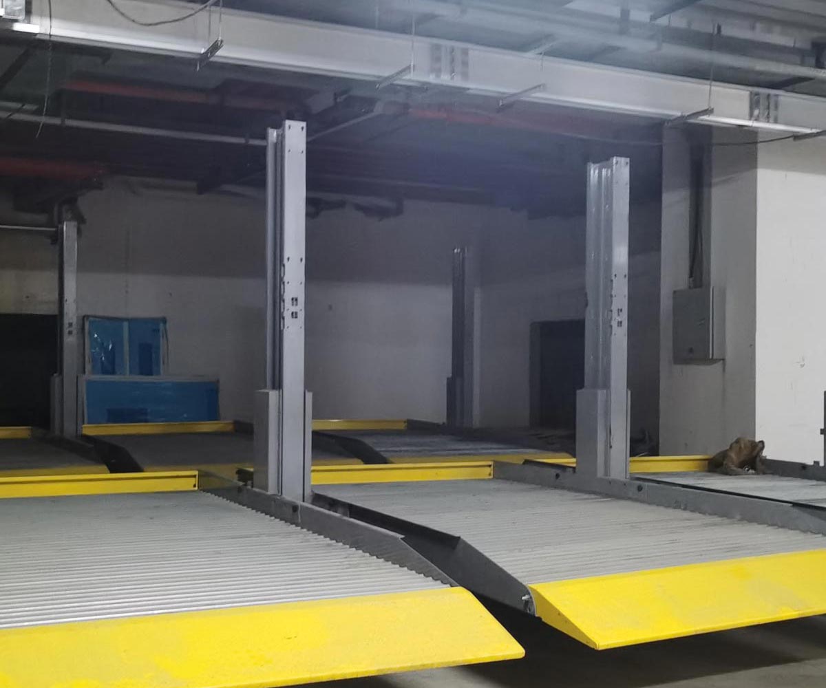 龙泉驿区双层PSH型机械式立体停车设备改造