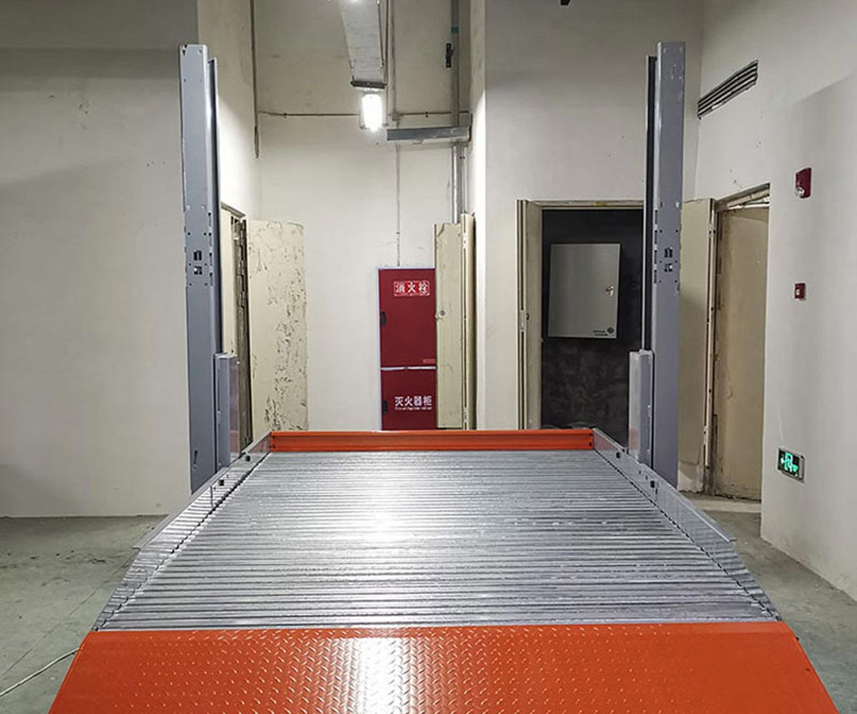 美姑县两层升降横移式机械立体停车设备改造