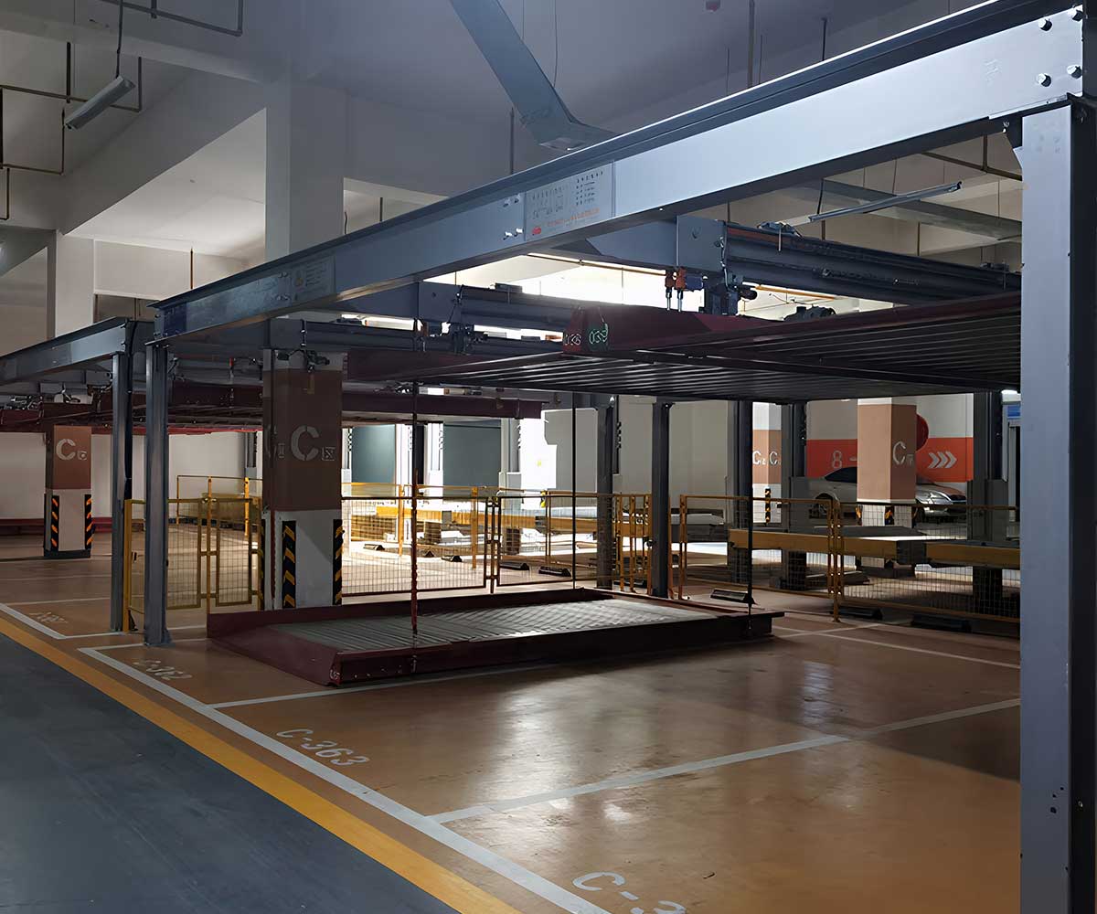 两层机械立体停车设备拆除前的准备工作