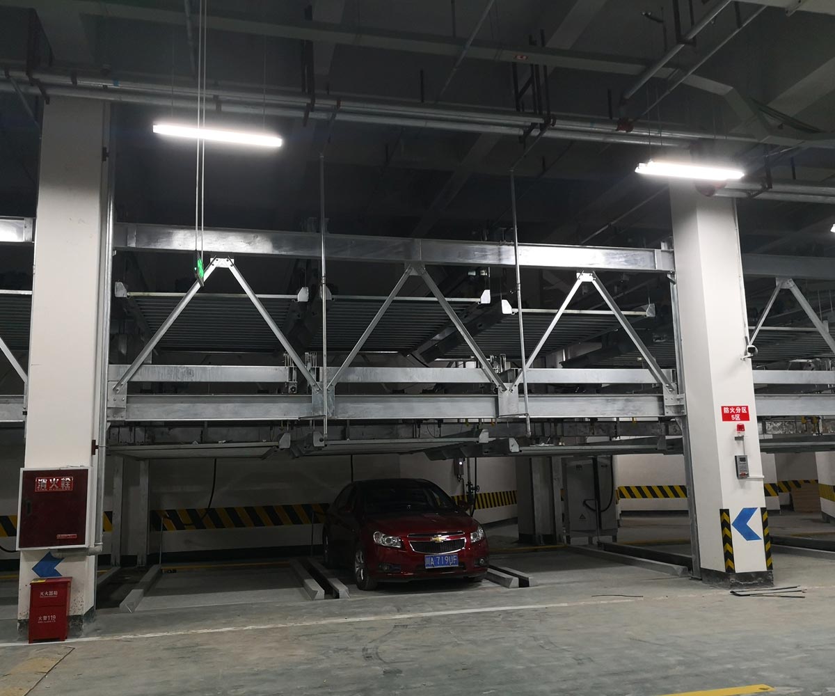 佳县双层升降平移式机械式立体停车设备