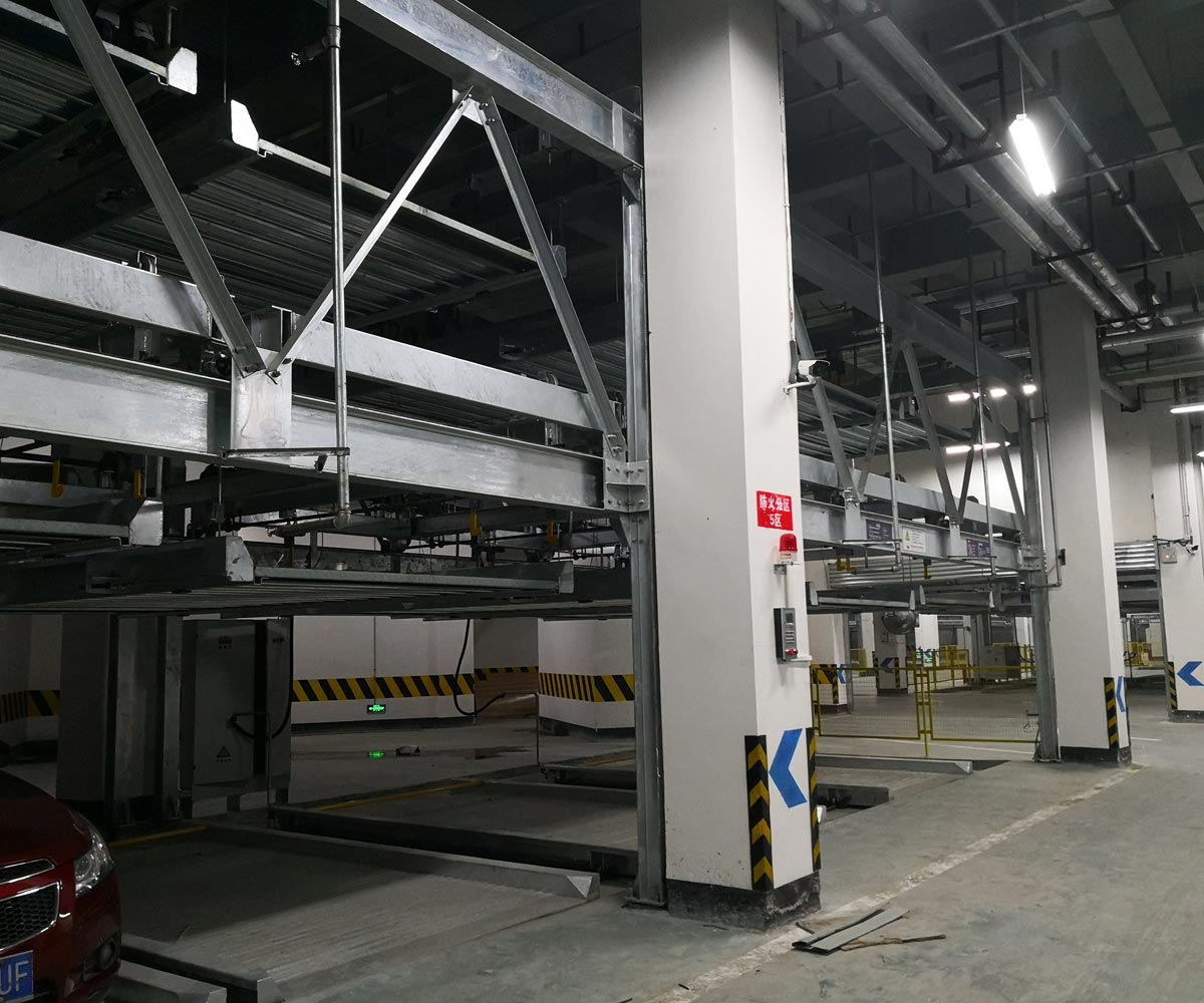 游仙区负一正一地坑PSH2D1二层升降横移机械式立体停车设备