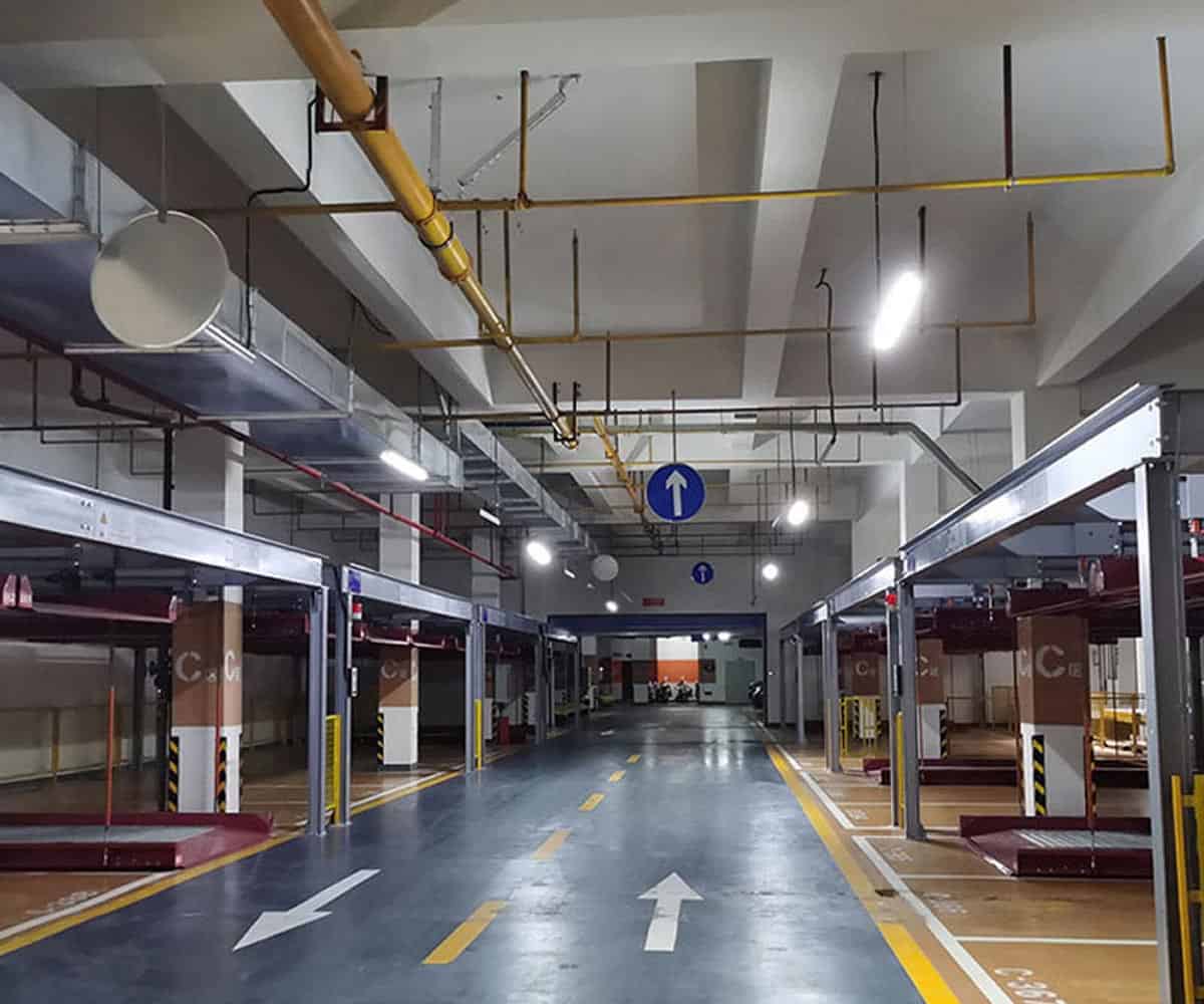 双层简易升降机械式停车位安装 