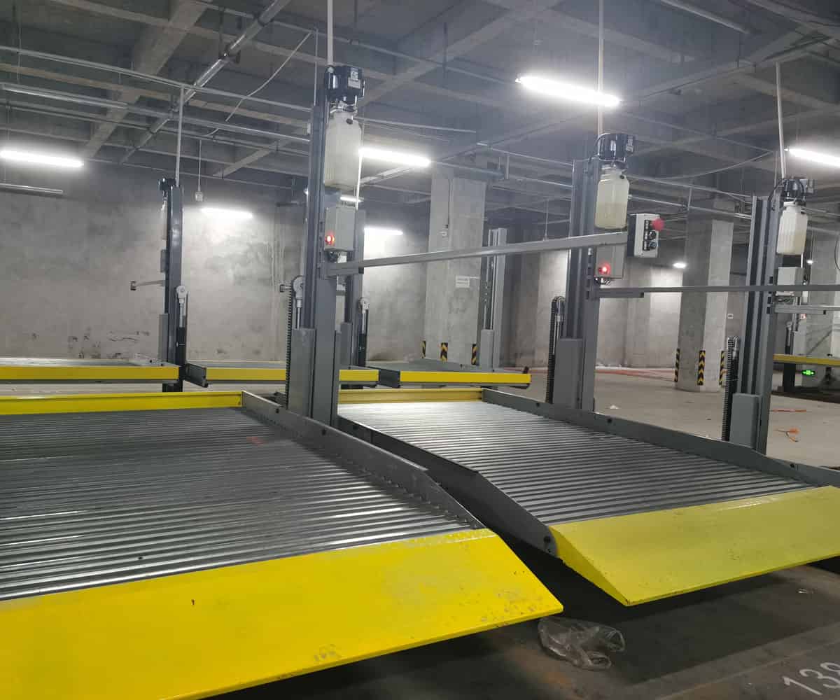 2层升降式停车设备拆除 