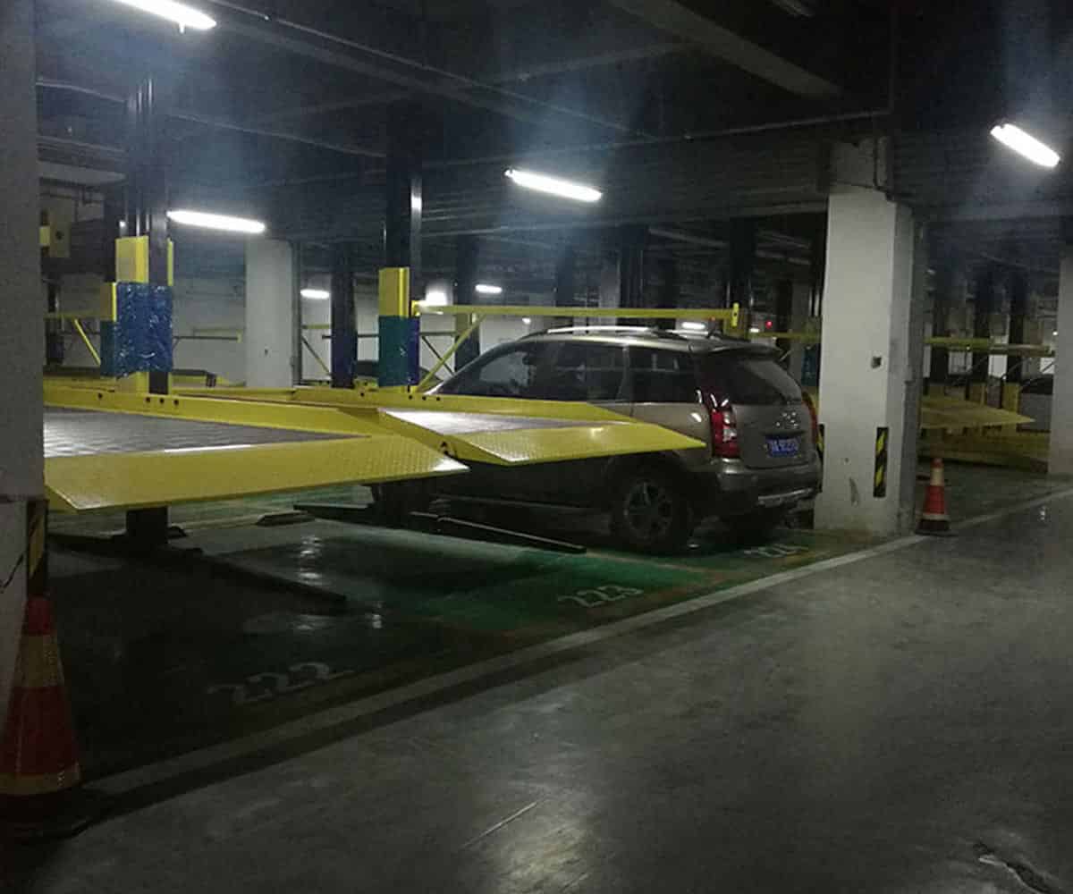 两层升降横移立体停车位过验收 